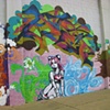 Lower mural by my girl Moose:)  Upper artist unknow.