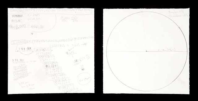 Calculating the radius of a circle with the circumference of 29.375 inches in order to draw the circle as accurately as possible. (56 minutes, 22 seconds. Resultant circle: Diameter: 9.375 in. Circumference 29.875