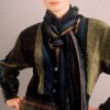 "Emerald Bordeaux" Empire Jacket & Scarf