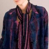 "Classic Jewel" Fringed Crop Jacket and Scarf