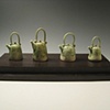 Four Ash Teapots & Stand