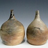 2 Pit Fired Bottles