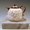 Luster White Crawl Teapot