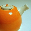Miniature Orange Teapot