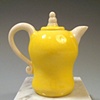Yellow & White Teapot