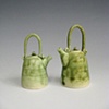 Two Green Ash Teapots