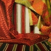 dining room curtain, wallpaper and bed spread