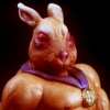 Pumping Rabbit Cookie Jar