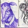 cow and shrunk heads