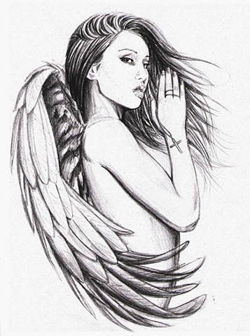 Angel Drawing Angel Tattoo Designs Angel Artwork