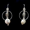 Pyrite and Pearls Earrings