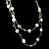 Pyrite and Pearls Necklace