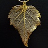 Gold Birch Leaf Pendant