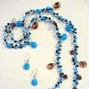 "Honeymoon in Kauai" Necklace with 
"Blue Mai Tai" Earrings