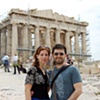 "With Jon at the Parthenon in Athens"