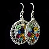 Kathleen's Rainbow Geode Earrings
