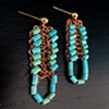Custom Turquoise Heishi Earrings made for my Grandma's 80th Birthday.