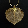 Gold Aspen Leaf Pendant