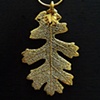 Gold Oak Leaf Pendant