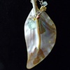 Abalone Shell Leaf Pendant