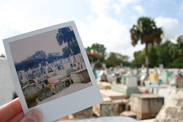 polaroid cemetery