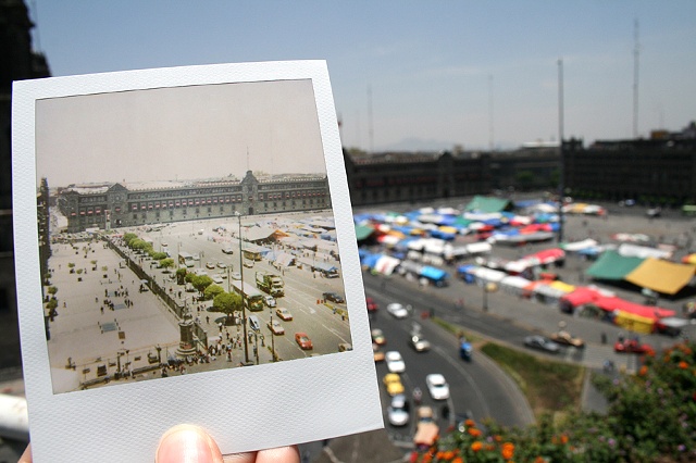 Polaroid Palacio Nacional Mexico Angela Castro