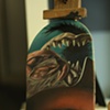 upclose of board flemish painting
