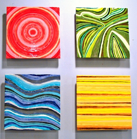 SOLD Four Months - 4 12"x12" tiles