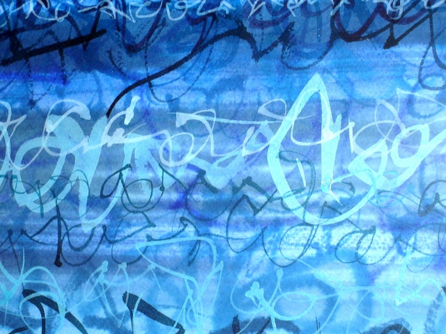 SOLD Writ on Water III Detail