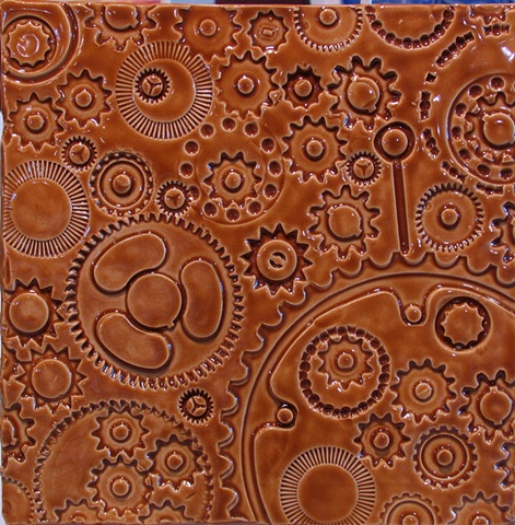 Amber Gears 8"x8"