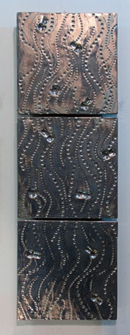 SOLD Champagne Bubbles - Antique Silver