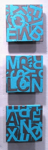 SOLD - Blue - 3 8"x8" Tiles