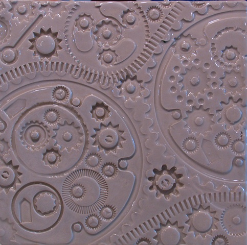 Grey Gears 8"x8"