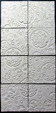 White Gears - 8 - 8x8 tiles
