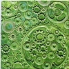 Foliage Green Gears 8"x8" tile