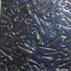 Keys - silver glaze - 8"sq