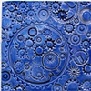 Agean Blue Gears 8"x8" tile