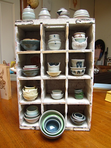 New ceramic vessels. These were made in October and November. Such a pleasure.