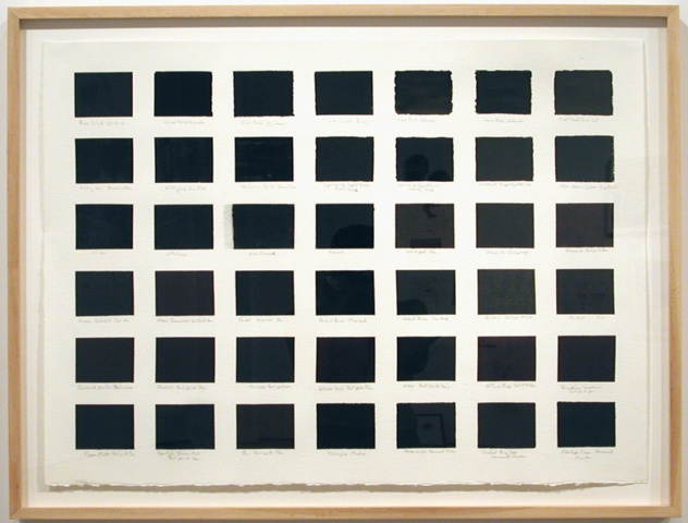 Vincent Como, Things In My Studio That Make Black, Black, Drawing