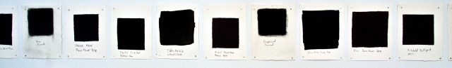 Vincent Como, Things In My Studio That Make Black, Black, Drawing
