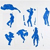 Blue Collage Series