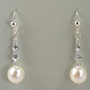 Glass Pearl & Crystal Earrings