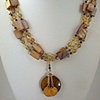 Golden Shell Multi-Strand Necklace