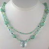 Amazonite & Blue Quartz Pendant