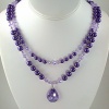 Wisteria Pearls & Lavender Cubic Zirconia