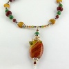 Candy Agate with Wire Wrapping
