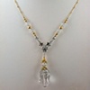Quartz Crystal Drop and Gold Fill
