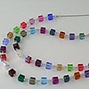 Double Strand Rainbow Crystal Cube 