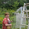 Dr.Hope Maclean preparing her Star Girl sculpture