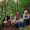 Here by the waterfall, getting inspired with Ewa Bartosz-Mazus from Polandm Thoma Ewen and Krystyna Sadej